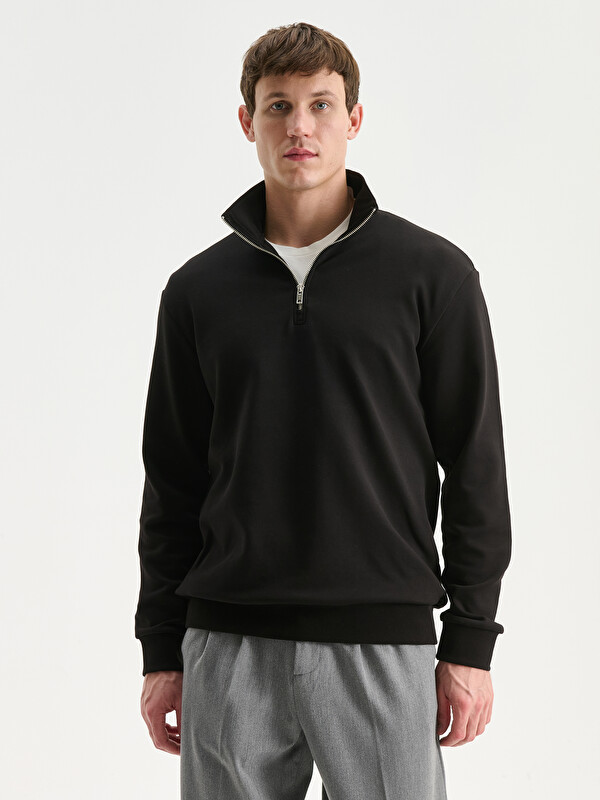 LCW Vision Dik Yaka Erkek Sweatshirt