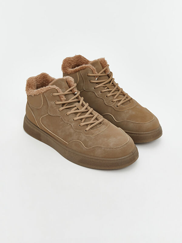 LCW STEPS Faux Suede Lace-Up Men's Sports Shoes