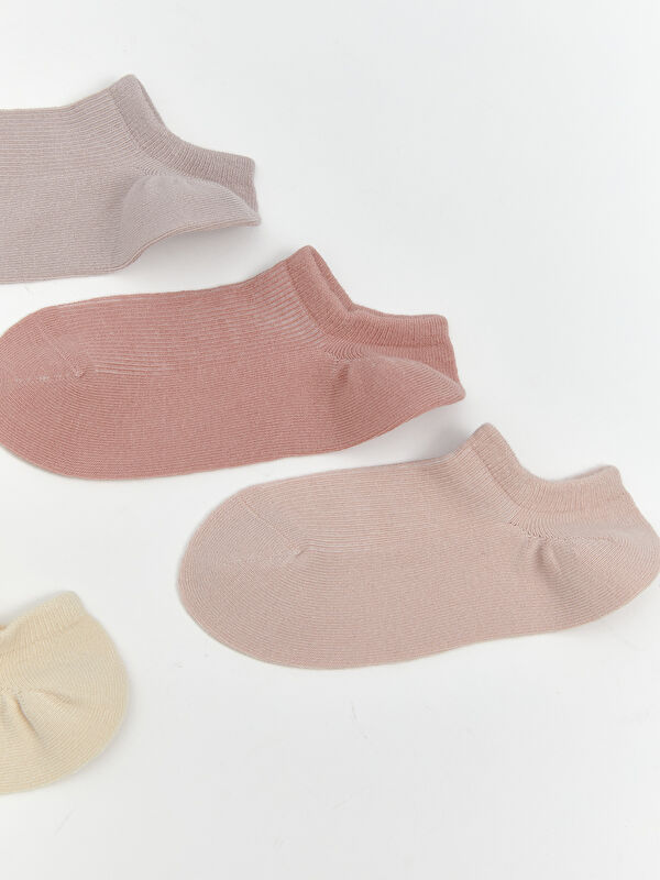 Kadın Düz Sneaker Çorap 5'li - Görsel 3