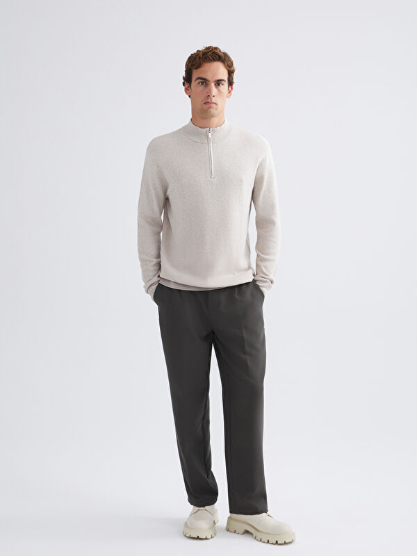 ［かつきくん着用］WEYZ CLOTHING KNITWEAR Sサイズ LCW Vision Funnel Neck Men's Knitwear Sweater - W5LF01Z8-ZK1 - LC