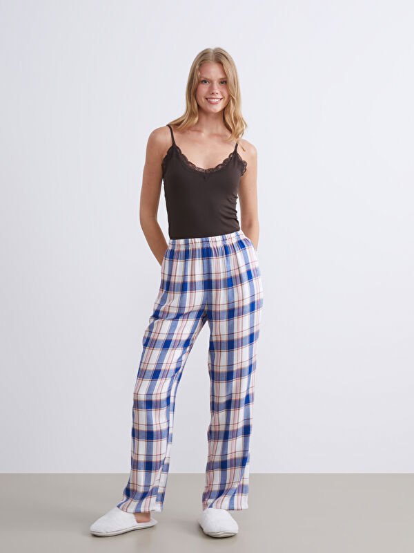 LCW DREAM Elasticated Waist Plaid Women's Pyjama Bottoms
