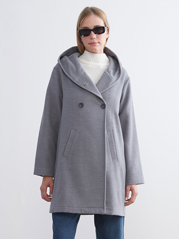 LCW Grace Hooded Women's Cachet Coat