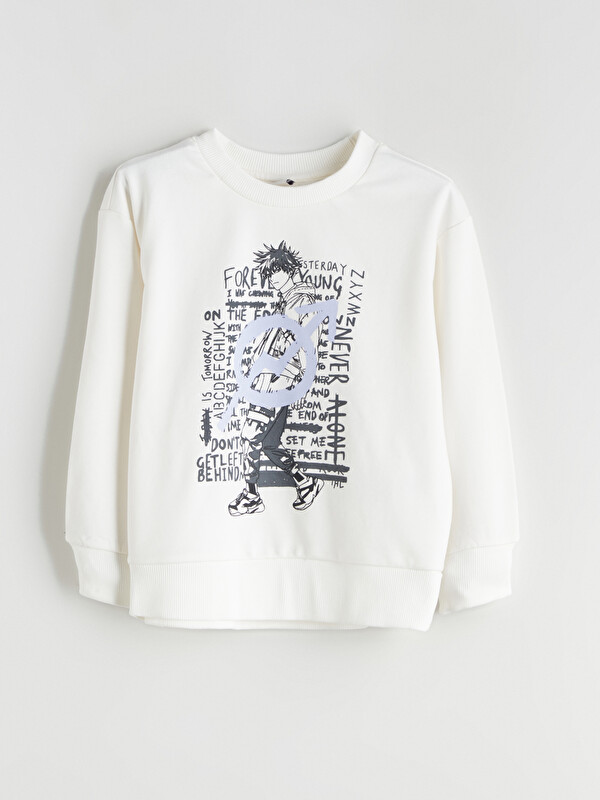 LCW Kids Crew Neck Boys' Sweatshirt
