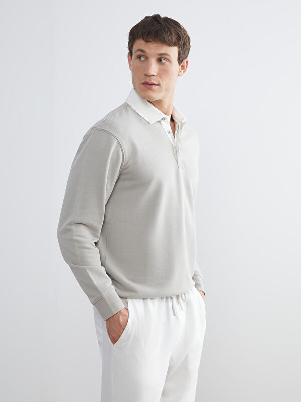 LCW Vision Kontrast Rollkragen Herren Sweatshirt