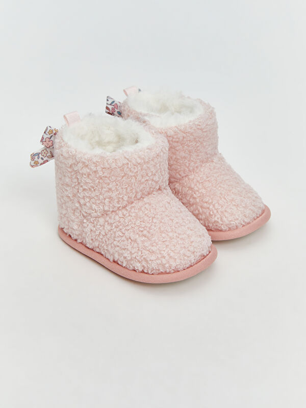 LCW STEPS Baby Girls' Plush Slipper Boots