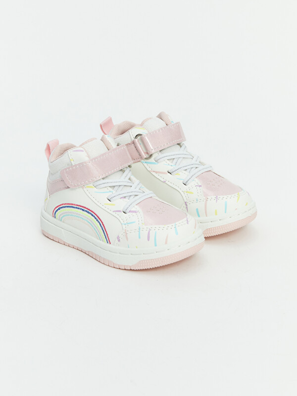 LCW STEPS Baby Girls' Sneakers with Laces & Hook-and-Loop
