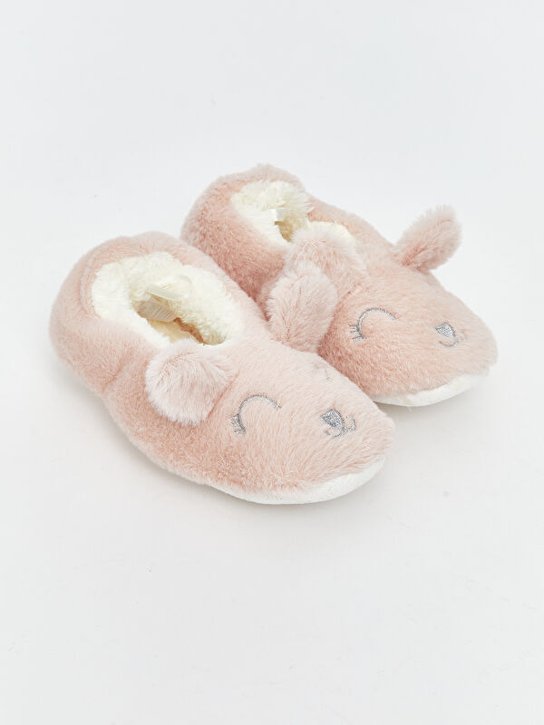 Pelüş Kız Bebek Ev Ayakkabısı Panduf - Görsel 2