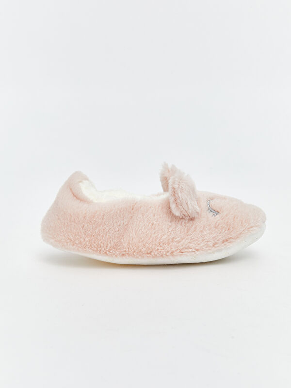 Pelüş Kız Bebek Ev Ayakkabısı Panduf - Görsel 3