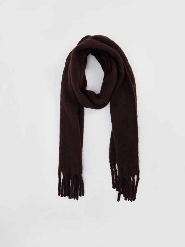 LCW ACCESSORIES Plain Tasseled Women's Scarf