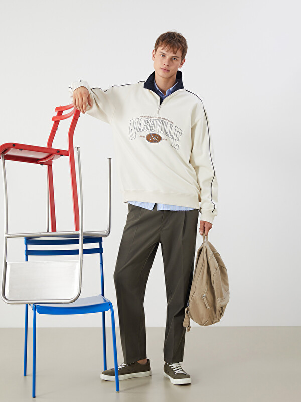 XSIDE Relaxed Fit Velvet Men's Trousers