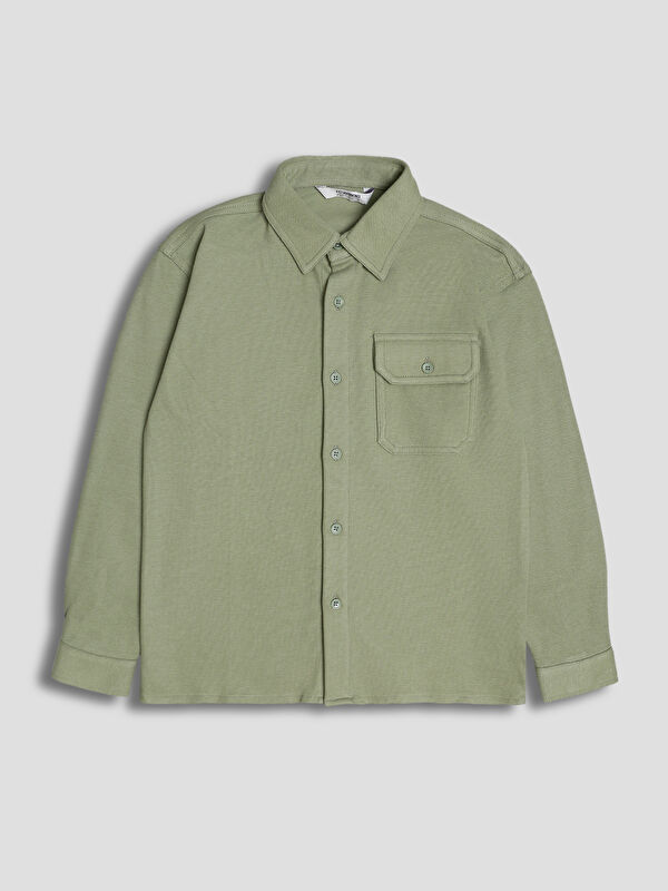 LCW Kids Dobby Fabric Boys' Shirt