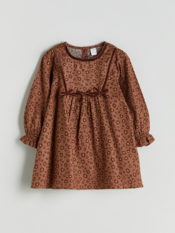 LCW Kids Printed Bow Girls' Dress