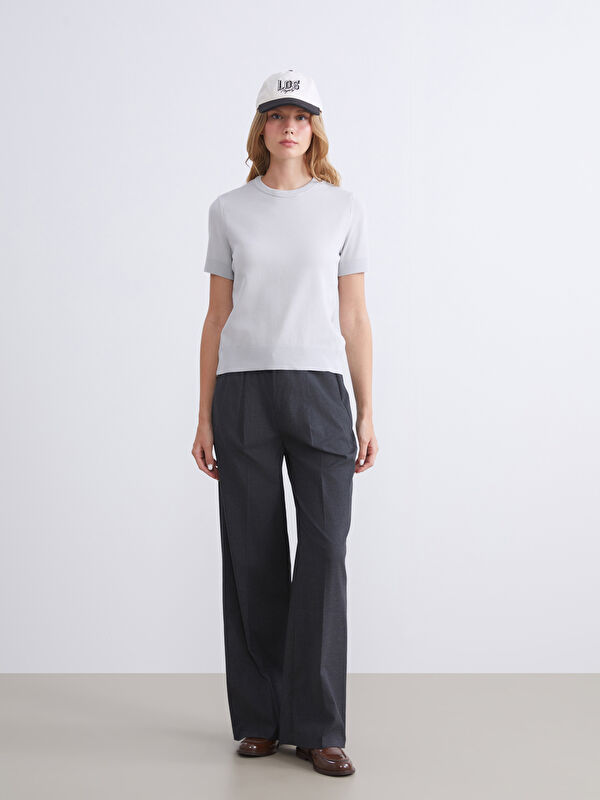 XSIDE Pantalon Plissé Coupe Régulière Pour Femmes