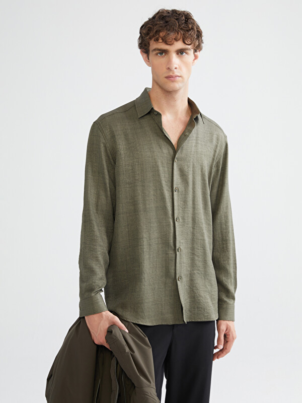 LCW Vision Chemise à Manches Longues Coupe Régulière pour Hommes