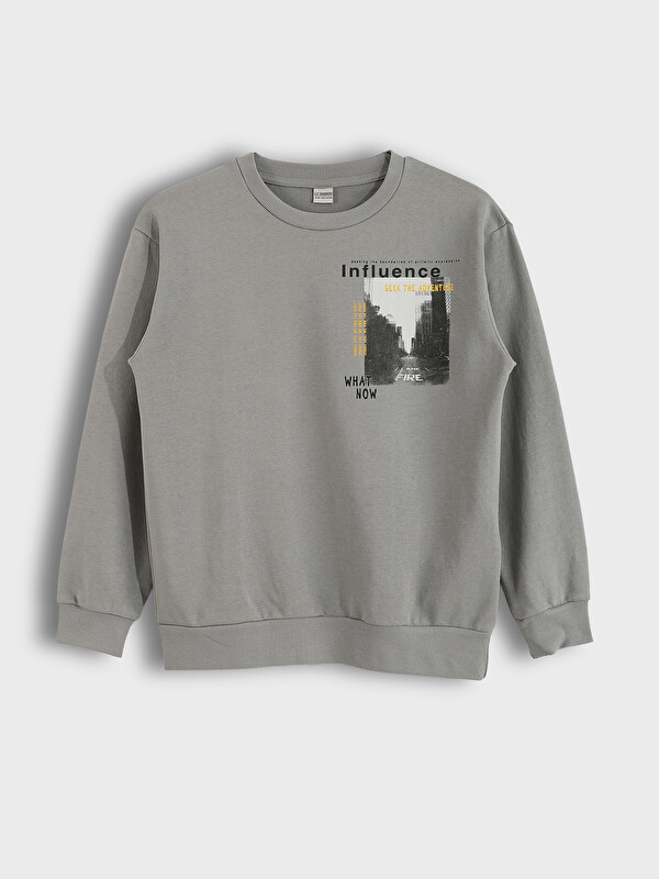 LCW Kids Crew Neck Boys' Sweatshirt