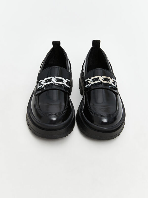 Parlak Görünümlü Kız Çocuk Klasik Ayakkabı - Görsel 4