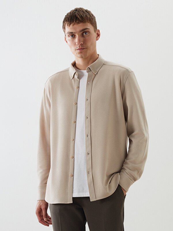LCW Vision Slim Fit Long Sleeve Men's Shirt