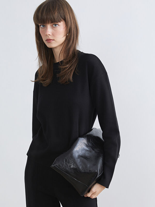 LCW Vision Bisiklet Yaka Kadın Sweatshirt