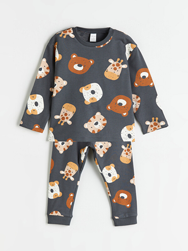 LCW baby Animal Printed Baby Boys' Pyjamas Set