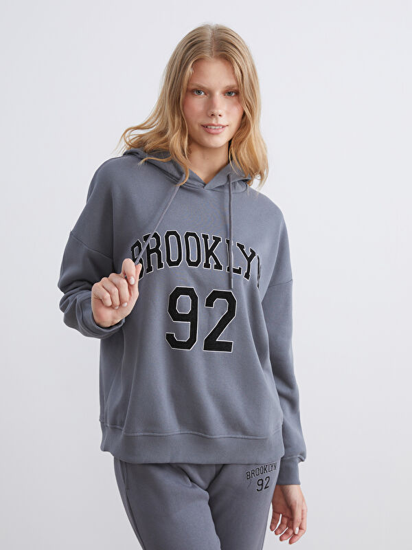 XSIDE Brooklyn Printed Oversize Women's Thick Hoodie