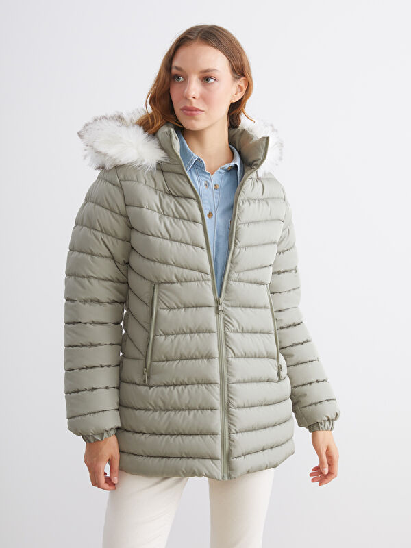 LCW Vision Hooded Women's Puffer Coat