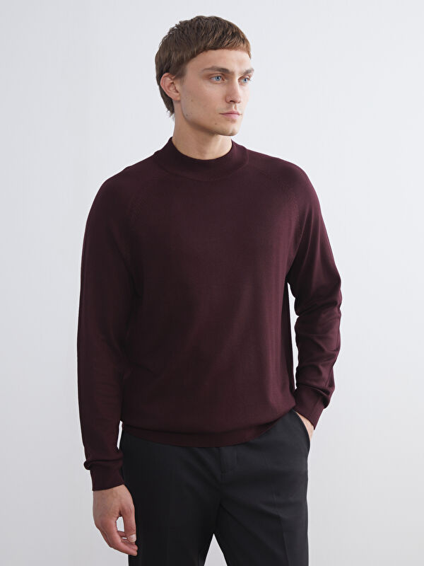 LCW Vision Men's Knitwear Sweater with Mock Turtleneck