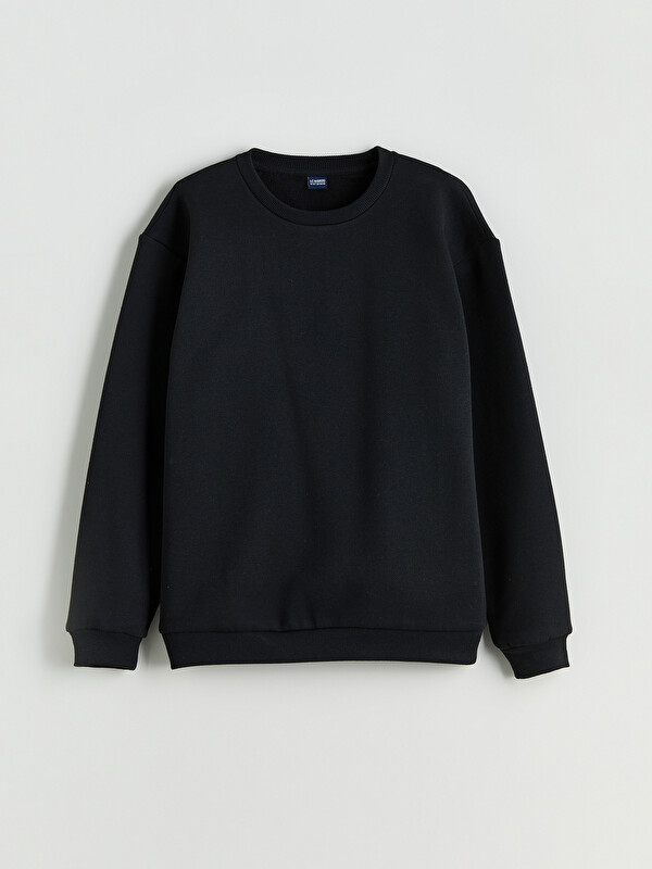 LCW ECO Bisiklet Yaka Erkek Çocuk Sweatshirt