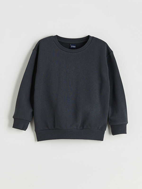 LCW ECO Bisiklet Yaka Erkek Çocuk Sweatshirt