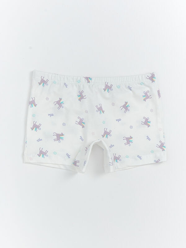 LCW Kids Beli Lastikli Kız Çocuk Boxer