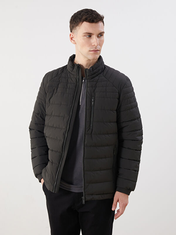 LCWAIKIKI Classic Standard Fit Funnel Neck Men's Puffer Coat