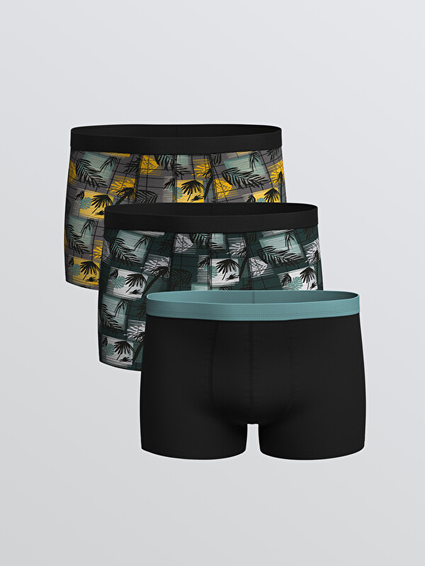 LC WAIKIKI Standart Kalıp Pamuklu Esnek Erkek Boxer 3'lü
