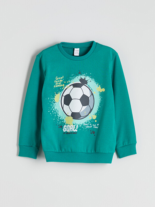 LCW Kids Baskılı Erkek Çocuk Sweatshirt