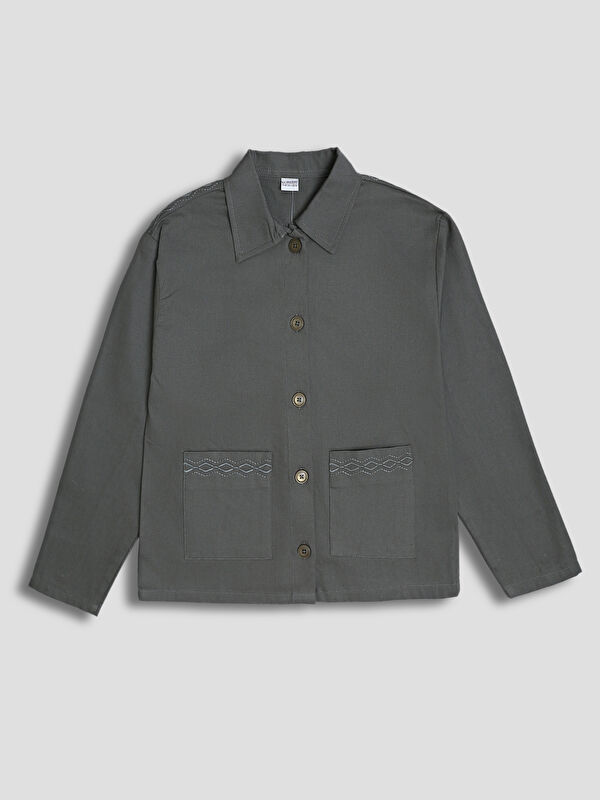 LCW Kids Long Sleeve Girls' Shirt Jacket