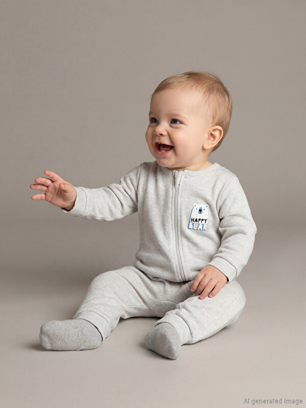 LCW baby Baskılı Erkek Bebek Tulum