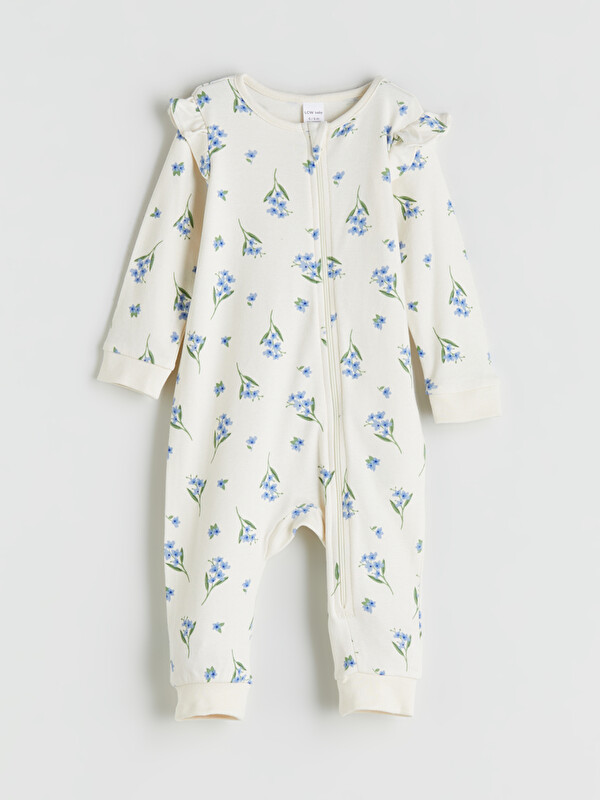 LCW baby Baskılı Kız Bebek Tulum