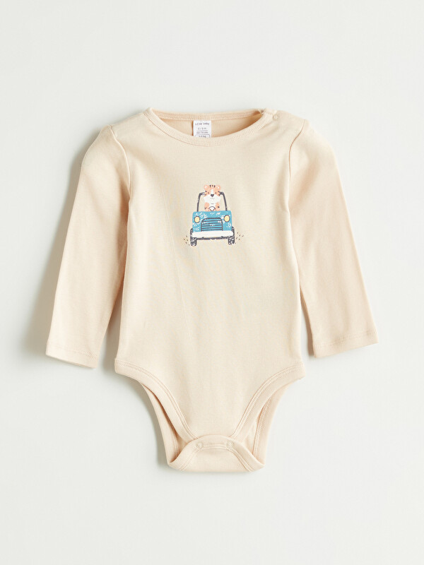 LCW baby Baskılı Erkek Bebek Çıtçıtlı Body