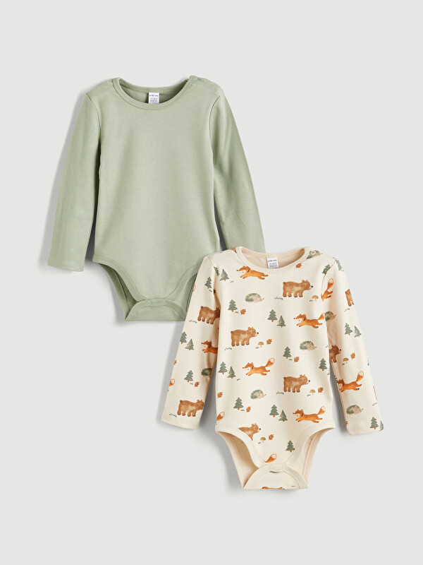 LCW baby Baby Boy Beige Bodysuit