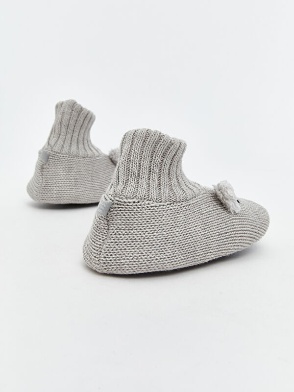 Nakışlı Erkek Bebek Çoraplı Ev Ayakkabısı - Görsel 6