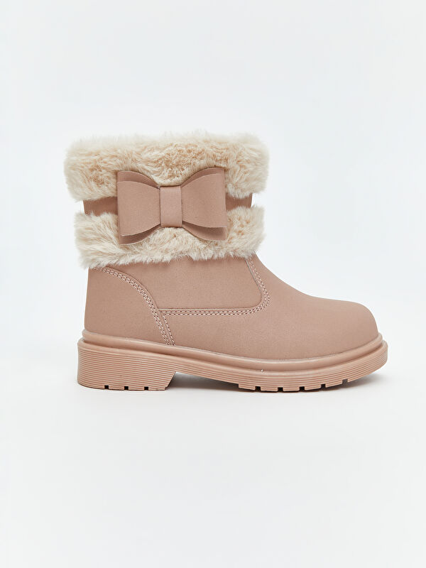 Süet Görünümlü Kız Bebek Bot - Görsel 3