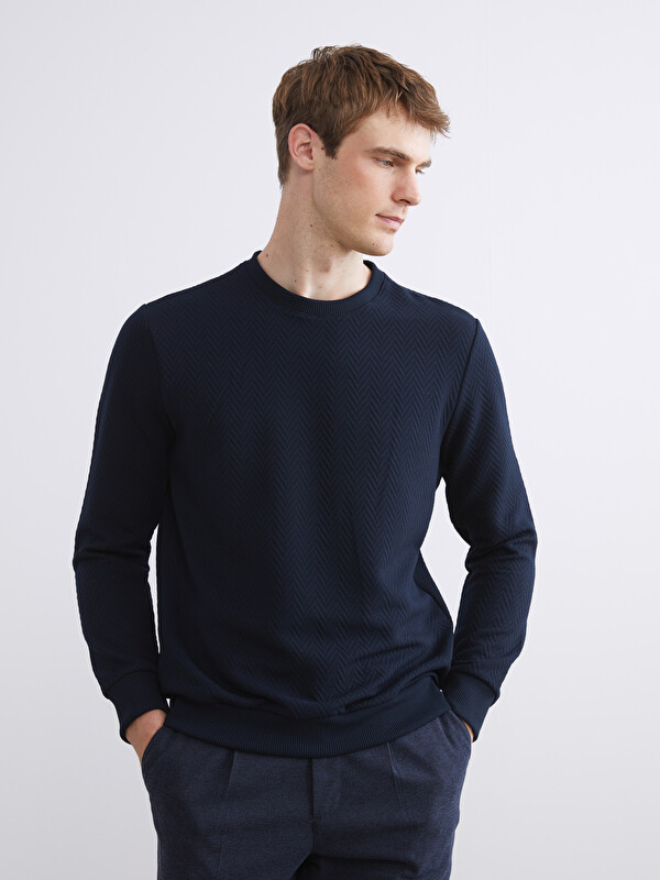 SOUTHBLUE Bisiklet Yaka Erkek Sweatshirt
