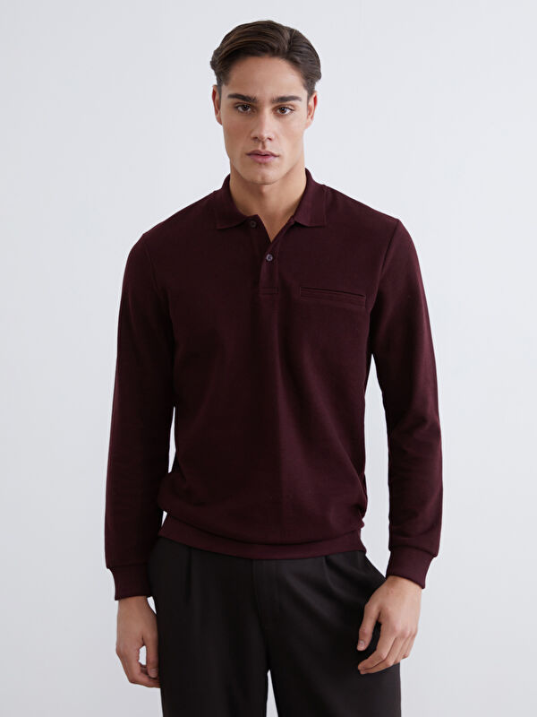 SOUTHBLUE Polo Yaka Erkek Sweatshirt
