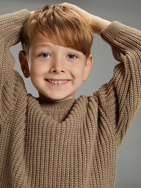 LCW Kids Pull-Over Garçon En Tricot À Col Rond