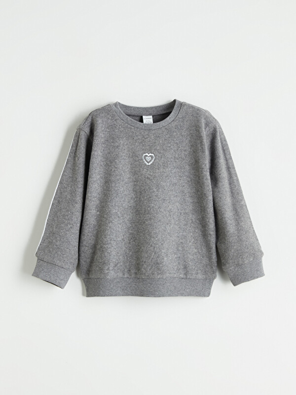 LCW Kids Baskılı Kız Çocuk Sweatshirt