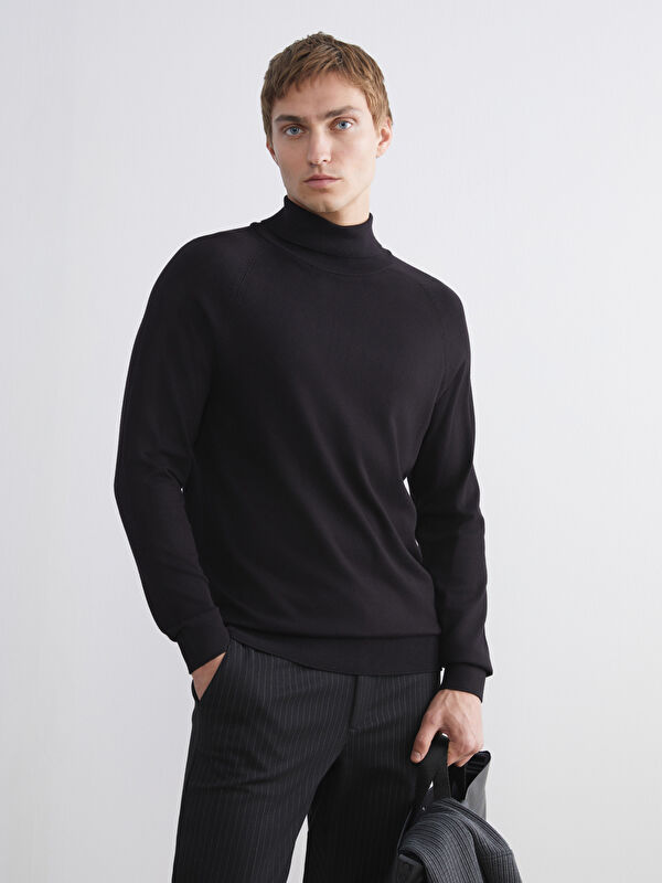 LCW Vision Fisherman's Collar Men's Knit Sweater