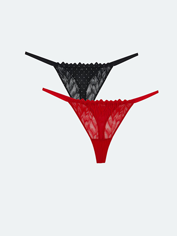 LCW DREAM 2-piece Lace Thong Briefs