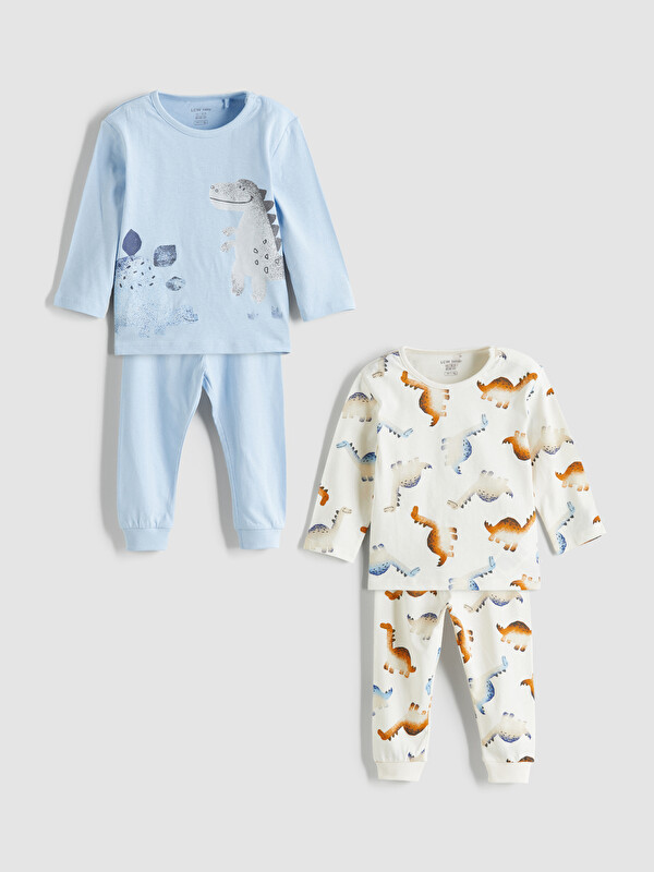 LCW baby Ensemble de Pyjama Bébé Garçon Col Rond Lot de 2