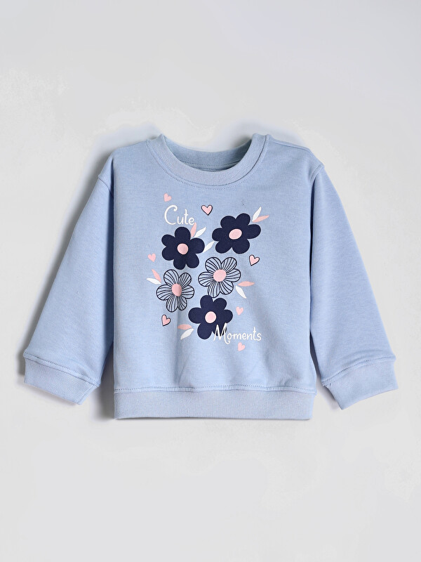 LCW Kids Crew Neck Girls' Sweatshirt