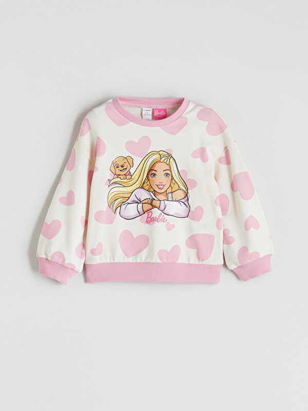 LCW Kids Barbie Printed Girls' Sweatshirt