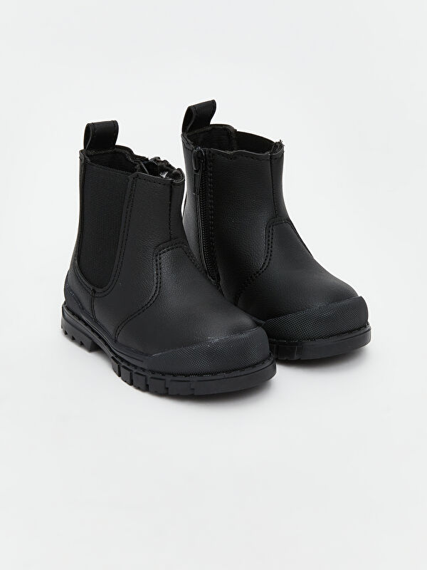 Süet Görünümlü Erkek Bebek Bot - Görsel 2