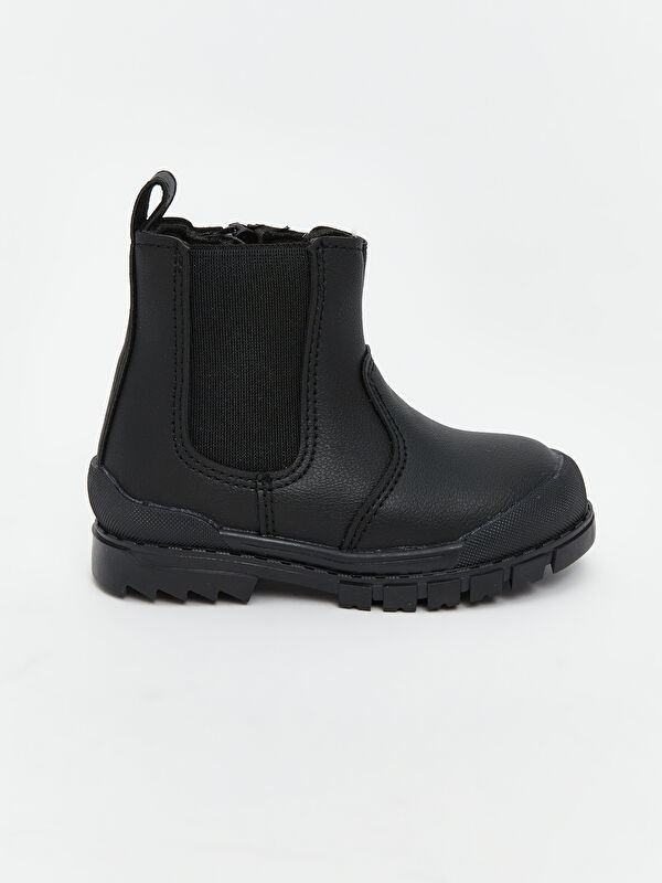 Süet Görünümlü Erkek Bebek Bot - Görsel 3